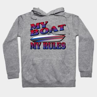 Boat Captain Yacht Boater Motorboat Rules Hoodie